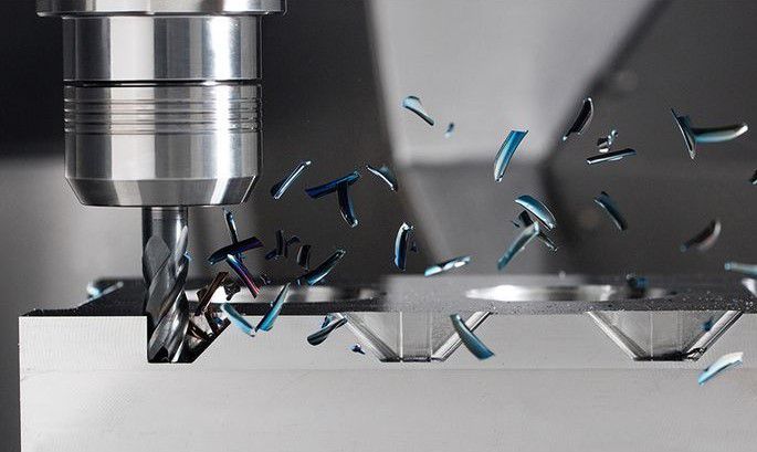EMA10 4 Flute Corner Radius End Mill, Long Length