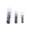EMT08 4 Flute Carbide Corner Radius End Mill, Long Length