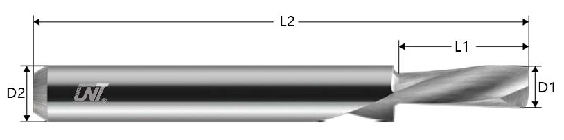EMS.03 Single Flute Upcut Spiral Bit