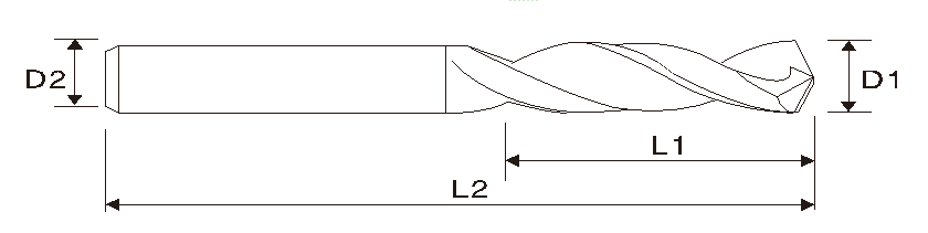 Solid Carbide Drills, DIN 338